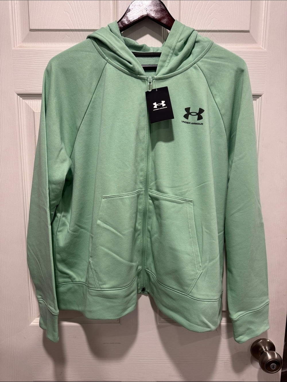 Under Armour Women’s  Mint Green Full-Zip Hoodie Jacket